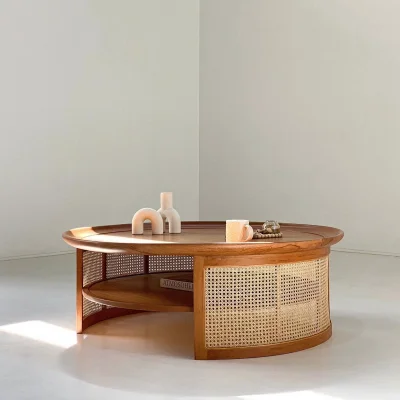 كوفى تيبول خشب طبيعى 