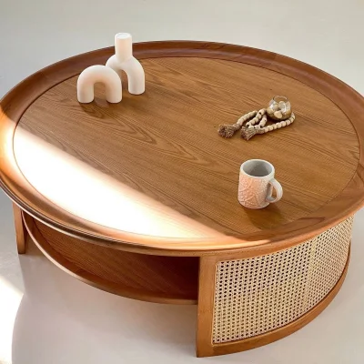 كوفى تيبول خشب طبيعى 