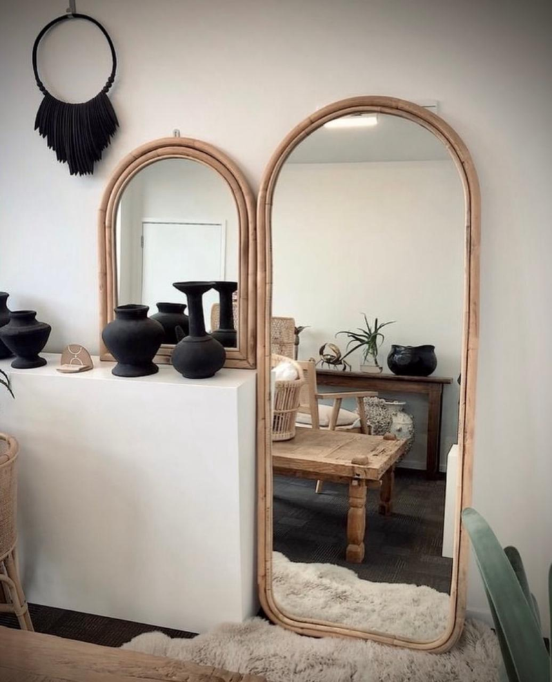 طقم مرآه بامبوا طبيعى