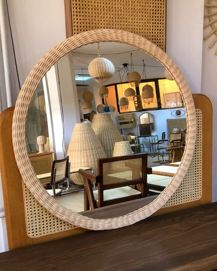 مرآة بامبو طبيعي 