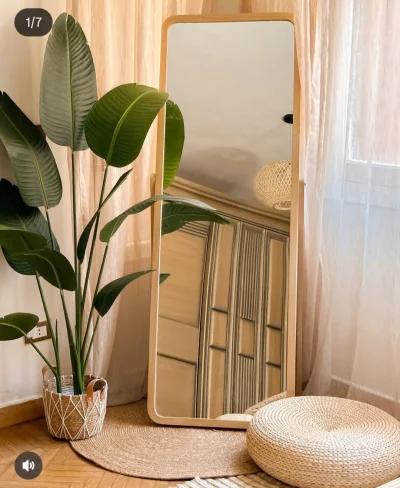 مرآه خشب طبيعي